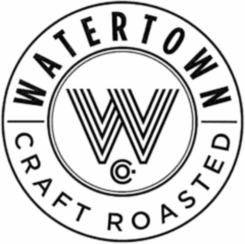 W WATERTOWN CRAFT ROASTED CO. Logo (USPTO, 08/01/2014)