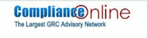 COMPLIANCE ONLINE THE LARGEST GRC ADVISORY NETWORK Logo (USPTO, 30.01.2015)