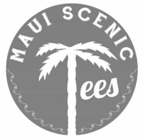 MAUI SCENIC TEES Logo (USPTO, 02/26/2015)