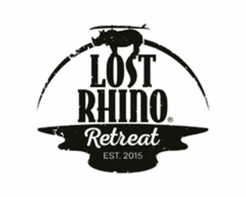 LOST RHINO RETREAT EST. 2015 Logo (USPTO, 02.04.2015)