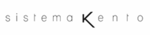 SISTEMA KENTO Logo (USPTO, 07/07/2015)