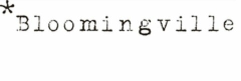 BLOOMINGVILLE Logo (USPTO, 08/28/2015)