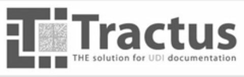 T TRACTUS THE SOLUTION FOR UDI DOCUMENTATION Logo (USPTO, 11.01.2016)