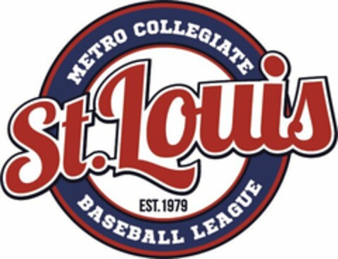 ST. LOUIS METRO COLLEGIATE BASEBALL LEAGUE EST. 1979 Logo (USPTO, 31.03.2016)