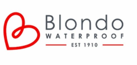 BLONDO WATERPROOF EST 1910 Logo (USPTO, 08.04.2016)