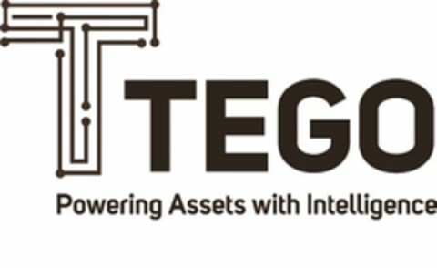 T TEGO POWERING ASSETS WITH INTELLIGENCE Logo (USPTO, 12.09.2016)