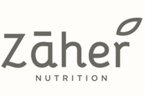 ZAHER NUTRITION Logo (USPTO, 20.06.2018)