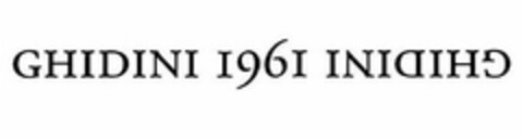 GHIDINI 1961 INIDIHG Logo (USPTO, 19.07.2018)