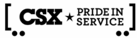 CSX PRIDE IN SERVICE Logo (USPTO, 12/18/2018)