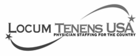 LOCUM TENENS USA PHYSICIAN STAFFING FOR THE COUNTRY Logo (USPTO, 01.11.2019)