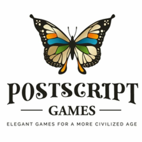 POSTSCRIPT GAMES ELEGANT GAMES FOR A MORE CIVILIZED AGE Logo (USPTO, 21.11.2019)