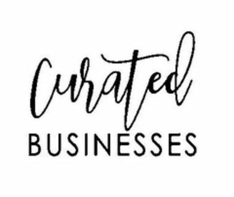 CURATED BUSINESSES Logo (USPTO, 29.04.2020)