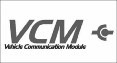 VCM VEHICLE COMMUNICATION MODULE Logo (USPTO, 11/04/2009)