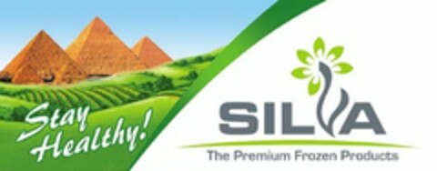 SILVA THE PREMIUM FROZEN PRODUCTS. STAY HEALTHY! Logo (USPTO, 03.12.2009)