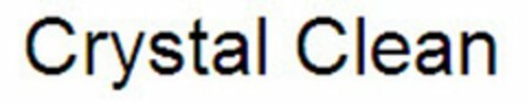 CRYSTAL CLEAN Logo (USPTO, 12/18/2009)