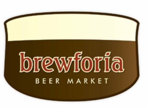 BREWFORIA BEER MARKET Logo (USPTO, 05/21/2010)