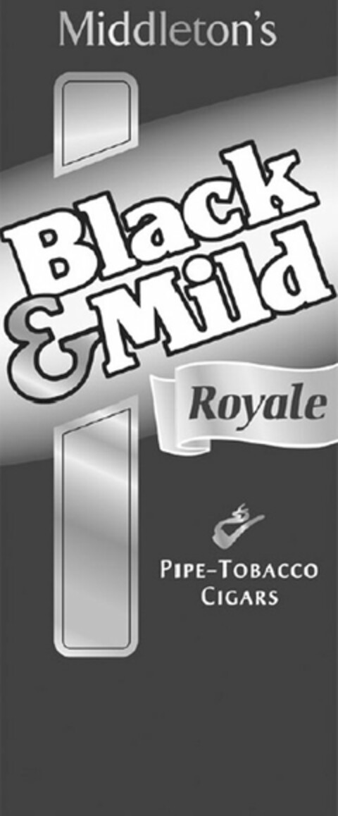 MIDDLETON'S BLACK & MILD ROYALE PIPE-TOBACCO CIGARS Logo (USPTO, 22.07.2010)