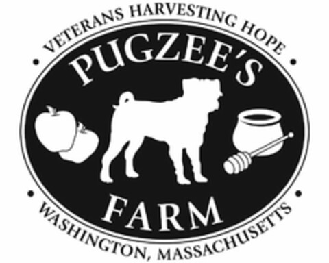 VETERANS HARVESTING HOPE PUGZEE'S FARM WASHINGTON, MASSACHUSETTS Logo (USPTO, 12.04.2011)