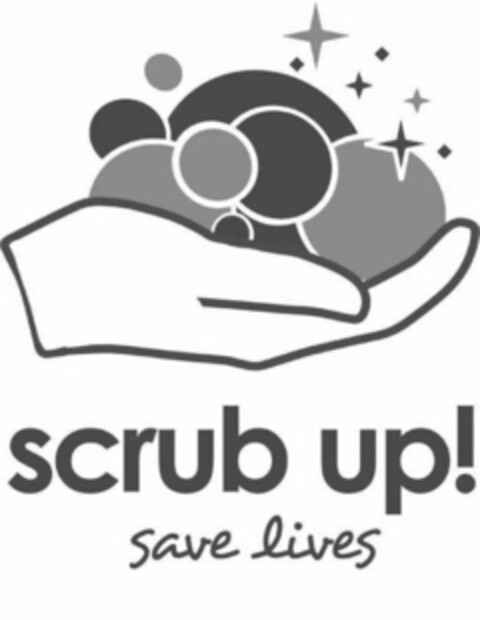 SCRUB UP! SAVE LIVES Logo (USPTO, 13.10.2011)