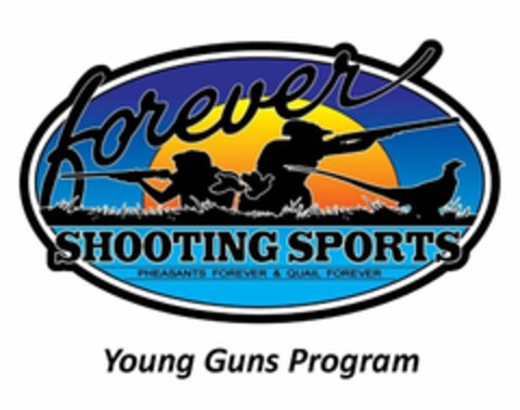 FOREVER SHOOTING SPORTS PHEASANTS FOREVER & QUAIL FOREVER YOUNG GUNS PROGRAM Logo (USPTO, 24.04.2012)
