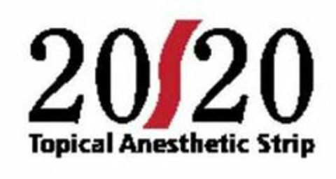 20/20 TOPICAL ANESTHETIC STRIP Logo (USPTO, 07.05.2012)