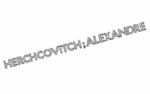 HERCHCOVITCH; ALEXANDRE Logo (USPTO, 07/17/2013)