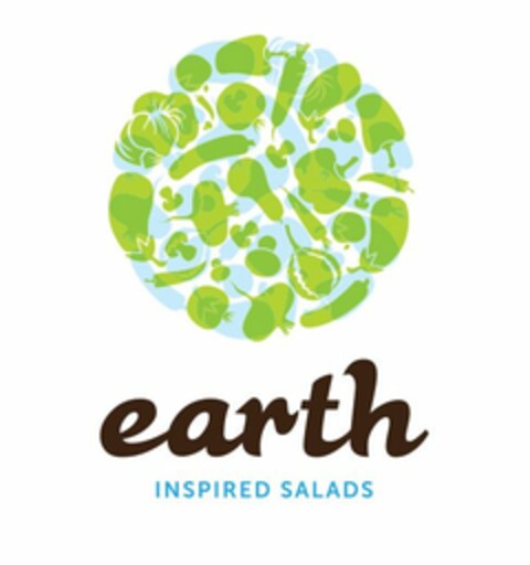 EARTH INSPIRED SALADS Logo (USPTO, 10/15/2014)