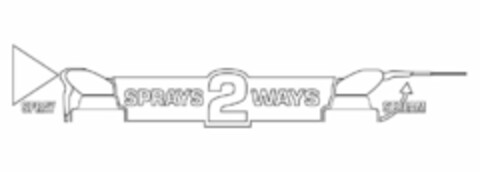 SPRAY SPRAYS 2 WAYS STREAM Logo (USPTO, 04/10/2015)