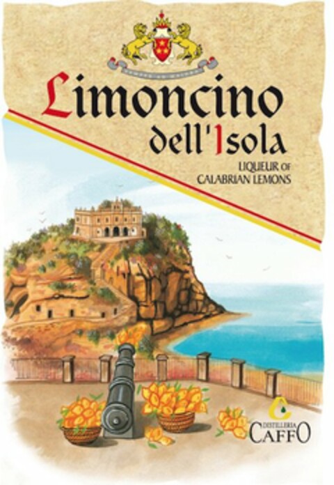 LIMONCINO DELL'ISOLA LIQUEUR OF CALABRIAN LEMONS SEMPER AD MAIORA C DISTILLERIA CAFFO Logo (USPTO, 20.10.2016)