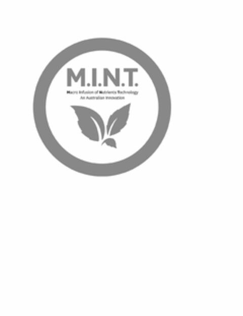 M.I.N.T. MACRO INFUSION OF NUTRIENTS TECHNOLOGY AN AUSTRALIAN INNOVATION Logo (USPTO, 23.12.2016)