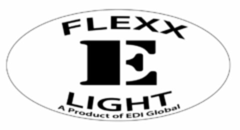 FLEXX E LIGHT A PRODUCT OF EDI GLOBAL Logo (USPTO, 30.12.2016)