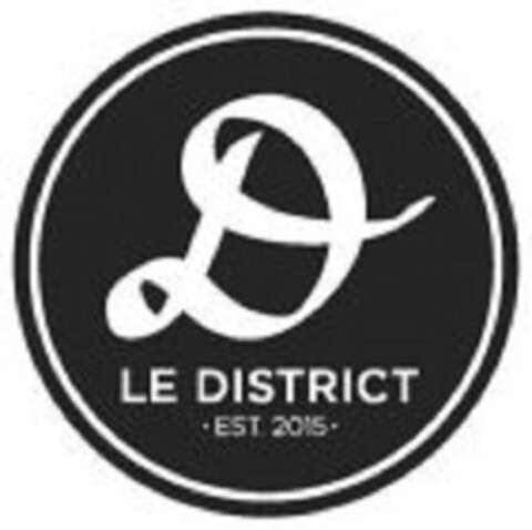 D LE DISTRICT EST. · 2015 · Logo (USPTO, 16.05.2017)