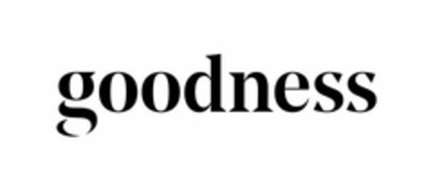 GOODNESS Logo (USPTO, 04/18/2018)