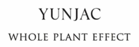 YUNJAC WHOLE PLANT EFFECT Logo (USPTO, 05/29/2018)