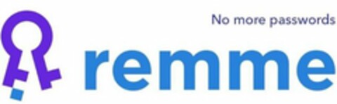 NO MORE PASSWORDS REMME Logo (USPTO, 06/22/2018)