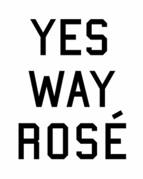 YES WAY ROSÉ Logo (USPTO, 12.11.2018)