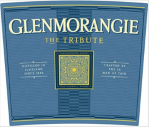 GLENMORANGIE THE TRIBUTE DISTILLED IN SCOTLAND SINCE 1843 GLENMORANGIE SIGNET THE CADBOLL STONE CRAFTED BY THE 16 MEN OF TAIN Logo (USPTO, 04.06.2019)