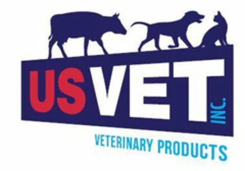 US VET INC. VETERINARY PRODUCTS Logo (USPTO, 15.07.2019)