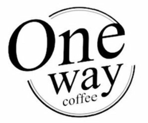 ONE WAY COFFEE Logo (USPTO, 14.10.2019)