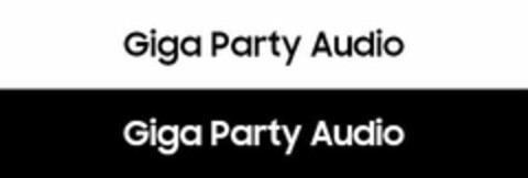 GIGA PARTY AUDIO Logo (USPTO, 22.10.2019)