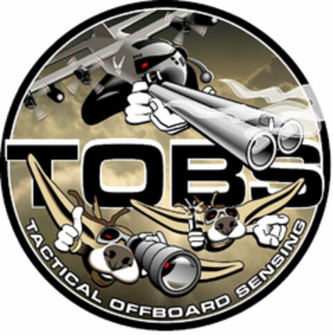 TOBS TACTICAL OFFBOARD SENSING Logo (USPTO, 13.07.2020)