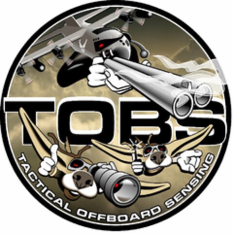 TOBS TACTICAL OFFBOARD SENSING Logo (USPTO, 07/13/2020)