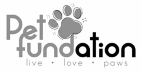 PET FUNDATION LIVE· LOVE· PAWS Logo (USPTO, 09/09/2020)