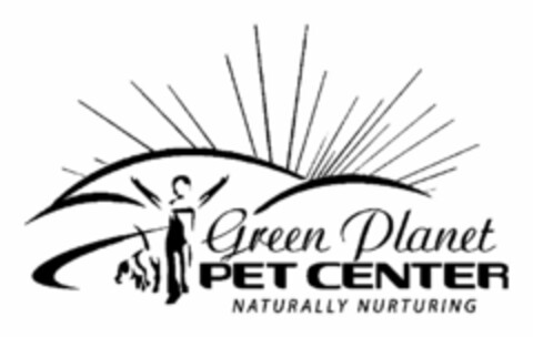 GREEN PLANET PET CENTER NATURALLY NURTURING Logo (USPTO, 23.12.2009)