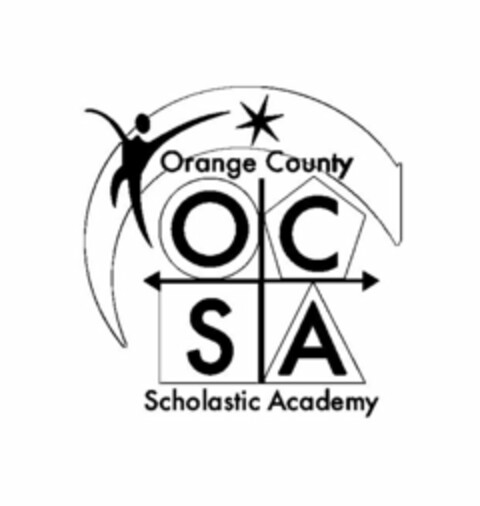 OCSA ORANGE COUNTY SCHOLASTIC ACADEMY Logo (USPTO, 01/22/2010)