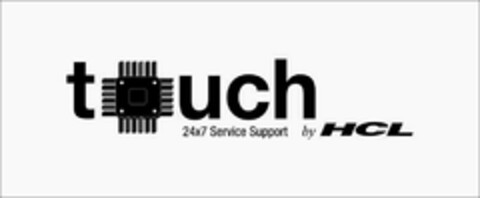 TOUCH 24X7 SERVICE SUPPORT BY HCL Logo (USPTO, 26.05.2011)