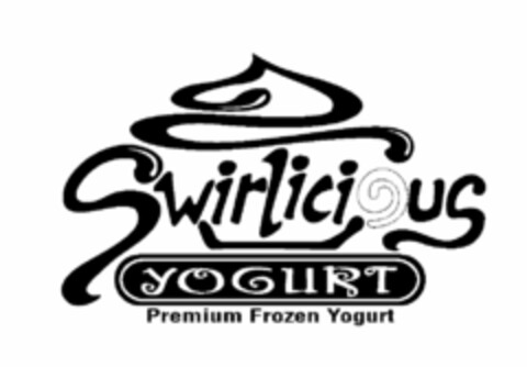 SWIRLICIOUS YOGURT Logo (USPTO, 13.09.2011)