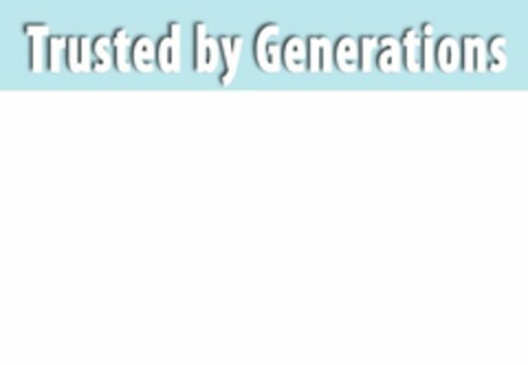 TRUSTED BY GENERATIONS Logo (USPTO, 12/27/2011)