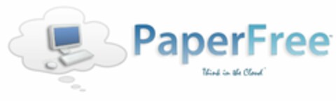 PAPERFREE THINK IN THE CLOUD Logo (USPTO, 14.02.2012)