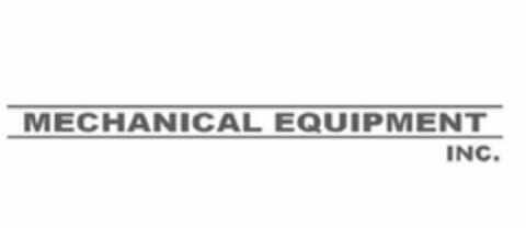 MECHANICAL EQUIPMENT INC. Logo (USPTO, 12.11.2012)